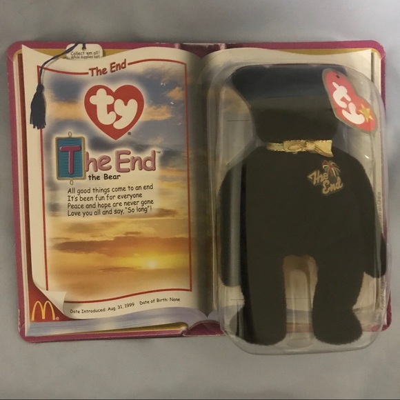 RARE Ty The End Beanie Baby & McDonald’s Teenie Baby - Picture 7 of 9